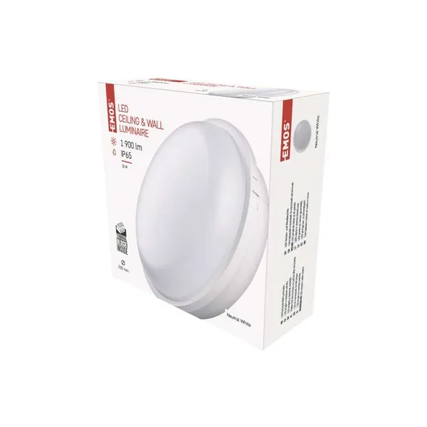 EMOS Lighting LED prisadené svietidlo QARI, kruhové biele 20W neutrálna b.,IP65