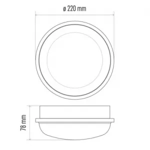 EMOS Lighting LED prisadené svietidlo QARI, kruhové biele 20W neutrálna b.,IP65
