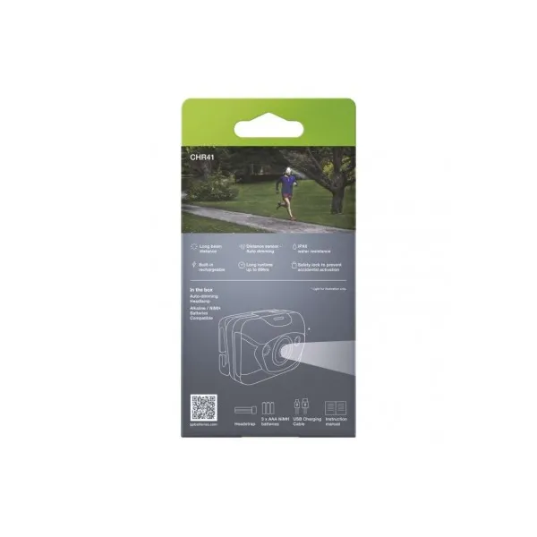 LED nabíjacia čelovka GP Discovery CHR41, 300 lm