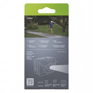 LED nabíjacia čelovka GP Discovery CHR41, 300 lm