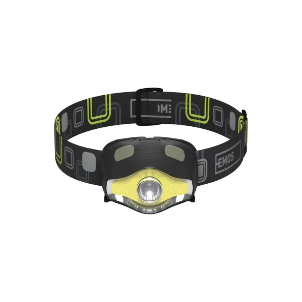 EMOS COB LED + LED čelovka P3536, 220 lm, 100 m, 3× AAA