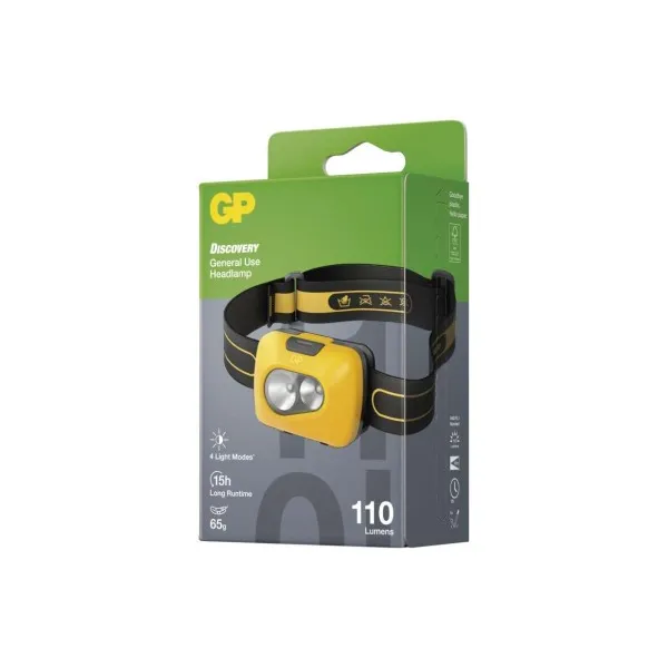 LED čelovka GP Discovery CH42, 110 lm