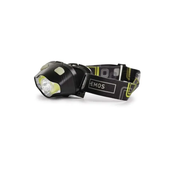 EMOS COB LED + LED čelovka P3536, 220 lm, 100 m, 3× AAA