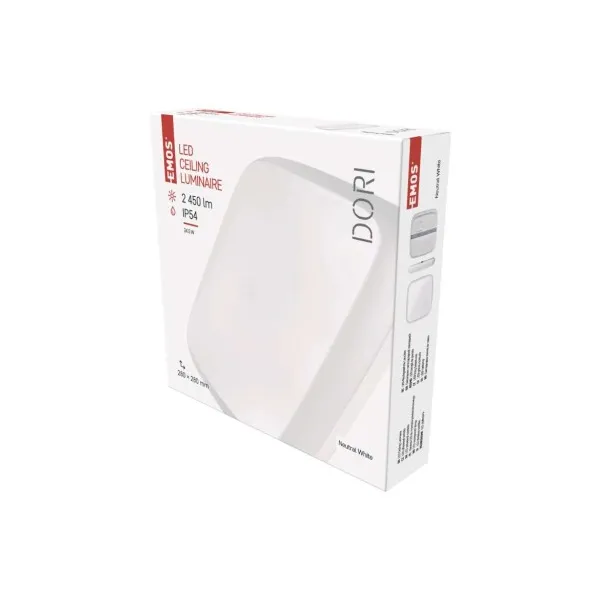 EMOS Lighting LED prisadené svietidlo Dori, štvorcové b. 24,5W n.b.,IP54