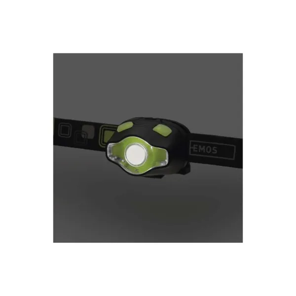 EMOS COB LED + LED čelovka P3536, 220 lm, 100 m, 3× AAA