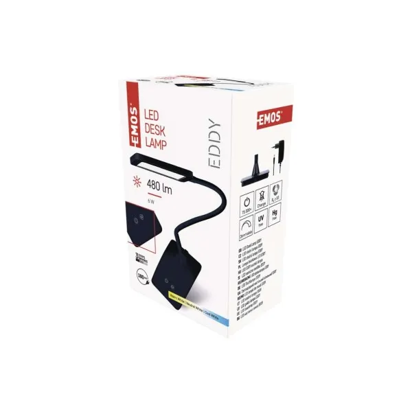 LED Stolná Lampa Solight Eddy Čierna SL5710