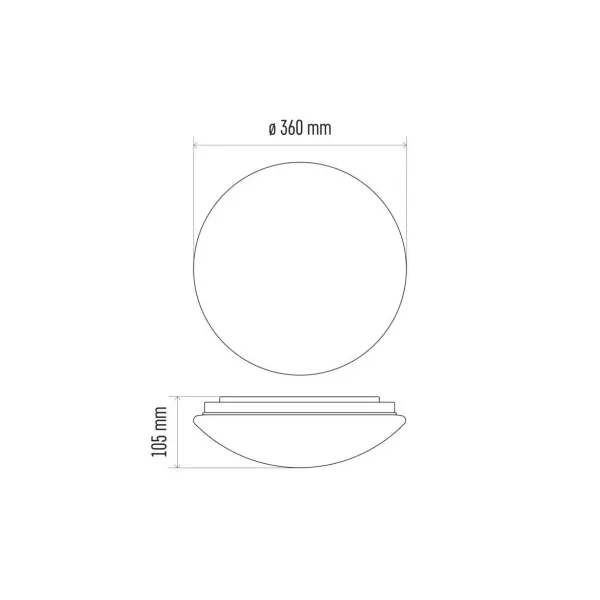 EMOS Lighting LED prisad. svietidlo Cori s pohyb. senz.,kr. 18W n.b., IP44