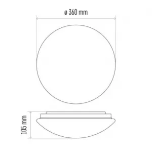 EMOS Lighting LED prisad. svietidlo Cori s pohyb. senz.,kr. 18W n.b., IP44