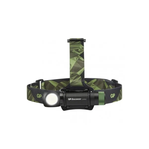 LED nabíjacia čelovka GP Discovery CHR35, 600 lm