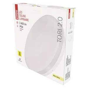 EMOS Lighting LED prisadené svietidlo TORI, kruhové biele 24W teplá b., IP54