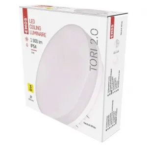 EMOS Lighting LED prisadené svietidlo TORI, kruhové biele 15W neutrálna b.,IP54