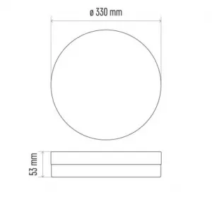EMOS Lighting LED prisadené svietidlo TORI, kruhové biele 24W teplá b., IP54