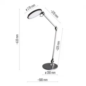 EMOS LED stolná lampa KAREN, čierna