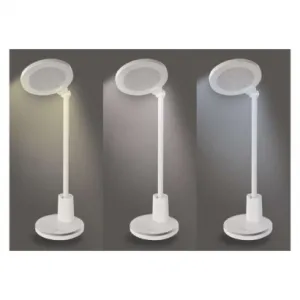 EMOS LED stolná lampa WESLEY, biela