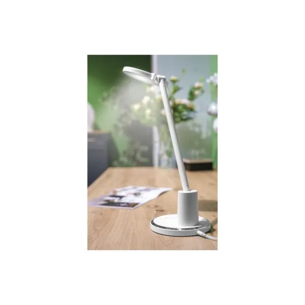 EMOS LED stolná lampa WESLEY, biela