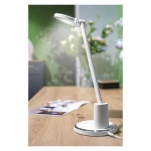 EMOS LED stolná lampa WESLEY, biela