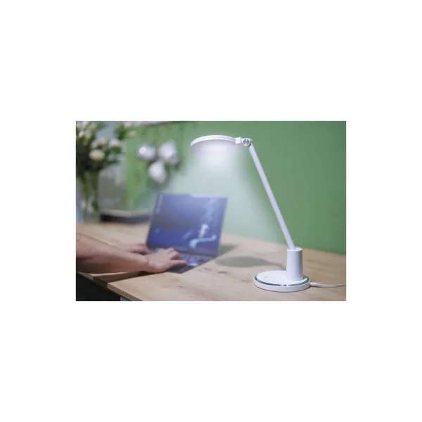 EMOS LED stolná lampa WESLEY, biela