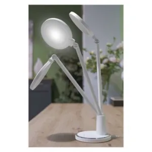 EMOS LED stolná lampa WESLEY, biela