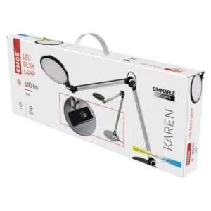 EMOS LED stolná lampa KAREN, čierna