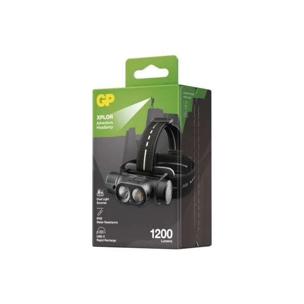 LED čelovka GP Xplor PHR19 1200 lm