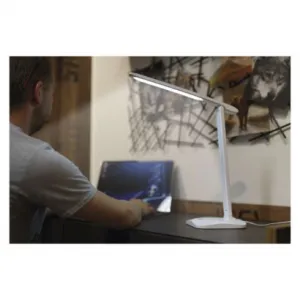 EMOS LED stolná lampa CHASE, biela