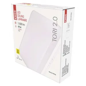 EMOS Lighting LED prisadené svietidlo TORI, štvorcové biele 15W neutr. b., IP54