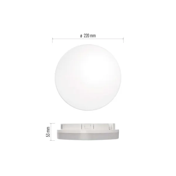 EMOS Lighting LED prisad. svietidlo Tori s pohyb. senz.,kr. 15W n.b., IP54