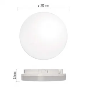 EMOS Lighting LED prisad. svietidlo Tori s pohyb. senz.,kr. 15W n.b., IP54
