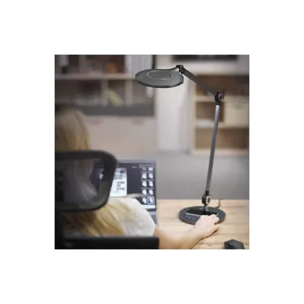 EMOS LED stolná lampa KAREN, čierna