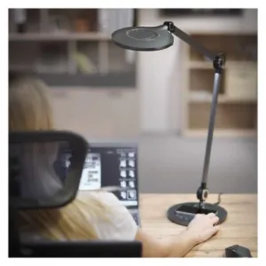 EMOS LED stolná lampa KAREN, čierna