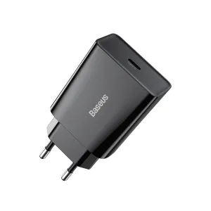 Baseus Speed Mini rýchlonabíjačka, USB-C, PD, 3A, 20W (čierna) 027660