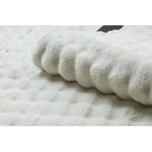 Koberec BUBBLE biely 11 štrukturálny 3D