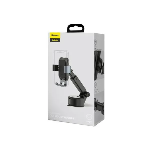 Gravitačný držiak do auta pre Baseus Tank s prísavkou (čierna) 023346
