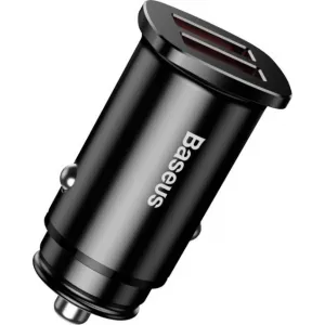 Baseus Square 2xUSB QC3.0 5A 30W nabíjačka do auta (čierna) 018455