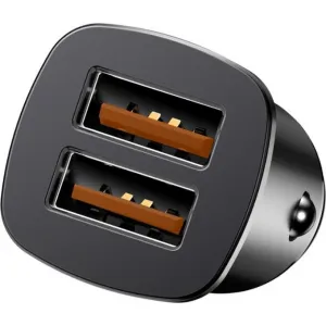 Baseus Square 2xUSB QC3.0 5A 30W nabíjačka do auta (čierna) 018455