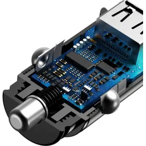 Baseus Square 2xUSB QC3.0 5A 30W nabíjačka do auta (čierna) 018455