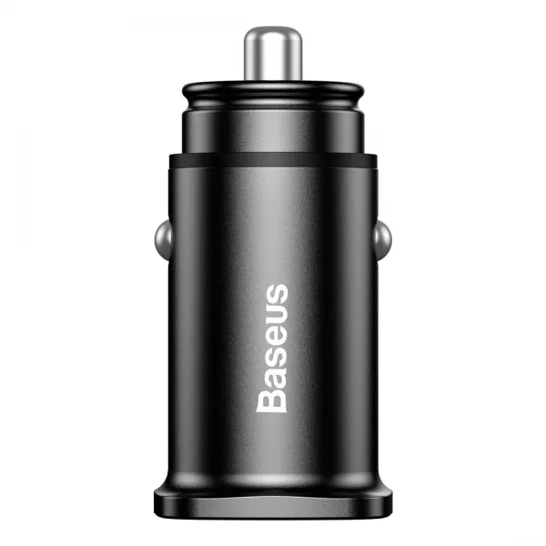 Baseus Square 2xUSB QC3.0 5A 30W nabíjačka do auta (čierna) 018455