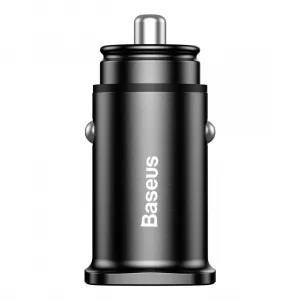 Baseus Square 2xUSB QC3.0 5A 30W nabíjačka do auta (čierna) 018455
