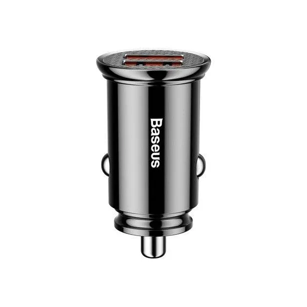 Baseus Circular 2xUSB QC3.0 5A 30W nabíjačka do auta (čierna) 017493