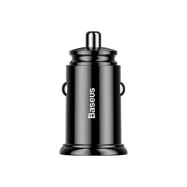 Baseus Circular 2xUSB QC3.0 5A 30W nabíjačka do auta (čierna) 017493