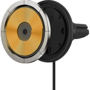 Magnetický držiak do auta Baseus CW01 s USB-C nabíjačkou, 15W + 25W (čierna) 047020