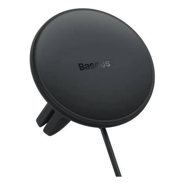 Magnetický držiak do auta Baseus CW01 s USB-C nabíjačkou, 15W + 25W (čierna) 047020