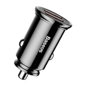 Baseus Circular 2xUSB QC3.0 5A 30W nabíjačka do auta (čierna) 017493