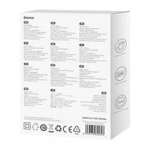 Baseus GaN5 20W mini nástenná nabíjačka (čierna) 047626