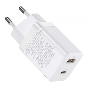 Baseus Quick Nabíjačka USB-A/ USB-C 30W, Biela