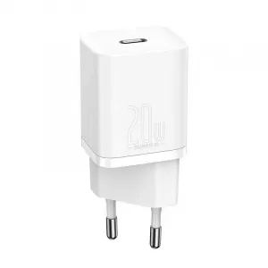 Baseus Super Si Quick Charger 1C 20W - biela