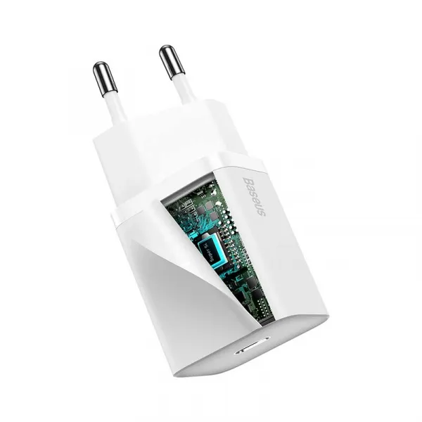 Baseus Super Si Quick Charger 1C 20W - biela