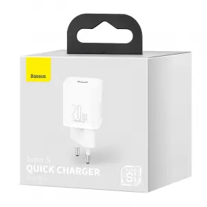 Baseus Super Si Quick Charger 1C 20W - biela