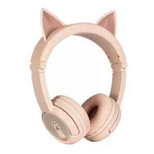 Wireless headphones for kids Buddyphones Play Ears Plus cat (Pink) Varianta: uniwersalny