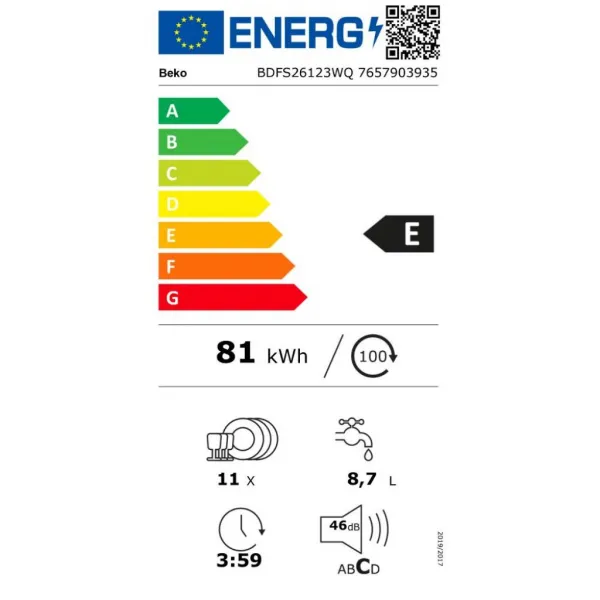 Beko BDFS26123WQ